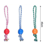 6und. x $7.380 ($1.230 c/u) - Juguete de Cuerda con Pelota Mordedora