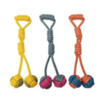 3und. x $5.640 ($1.880 c/u) - Juguete de Cuerda de Algodón con Doble Pelota