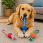 6und. x $7.380 ($1.230 c/u) - Juguete de Cuerda con Pelota Mordedora - Imagen 2