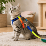 6 und. x $6.120 ($1.020 c/u) - Correa + Arnés para Gatos Multicolor - Imagen 2
