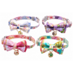 6 und. x $5.940 ($990 c/u) - Collar Floral con Corbatín y Cascabel para Mascotas