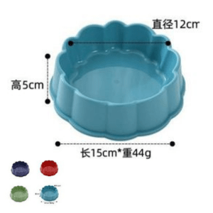 VICTORIA 6und. x $3.600 ($600 c/u) - Plato para Mascotas Diseño Flor - Imagen 1