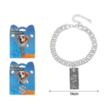 3und. x $6.090 ($2.030 c/u) - Collar Metálico para Mascotas con Colgante