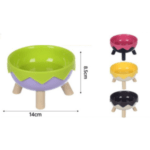 3und. x $6.960 ($2.320 c/u) - Plato Elevado para Mascotas con Patitas