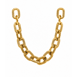 VICTORIA 3und. x $5.670 ($1.890 c/u) - Collar Metálico Dorado de Eslabones para Mascotas - Imagen 1
