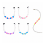 6und. x $8.700 ($1.450 c/u) - Collar de Cuentas Transparentes para Mascotas