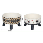 3und. x $5.220 ($1.740 c/u) - Plato Elevado para Mascotas con Diseños Estampados