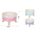 3und. x $5.220 ($1.740 c/u) - Plato Elevado para Mascotas Diseño Pastel