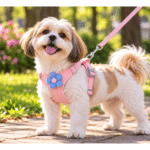 3und. x $7.410 ($2.470 c/u) - Arnés para Mascotas con Correa y Flor Decorativa - Imagen 2
