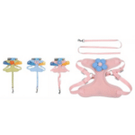 3und. x $7.410 ($2.470 c/u) - Arnés para Mascotas con Correa y Flor Decorativa