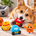 6und. x $13.080 ($2.180 c/u) - Juguete Monstruo Texturizado para Mascotas - Imagen 2