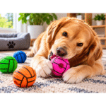 6und. x $9.360 ($1.560 c/u) - Pelota de Básquet con Sonido para Mascotas - Imagen 2