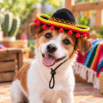 6und. x $10.440 ($1.740 c/u) - Sombrero Mexicano para Mascotas con Pompones - Imagen 2