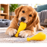 6und. x $3.600 ($600 c/u) - Juguete Muslo de Pollo con Luz para Perros - Imagen 2