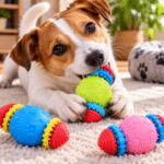6und. x $7.800 ($1.300 c/u) - Juguete Mordedor con Pelota Texturizada para Mascotas - Imagen 2