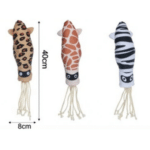 6und. x $13.080 ($2.180 c/u) - Peluche Calamar con Cuerdas para Perros