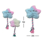 6und. x $8.400 ($1.400 c/u) - Peluche Estrella con Cuerda para Mascotas