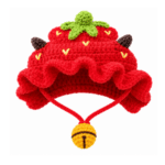 6und. x $10.440 ($1.740 c/u) - Sombrero de Fresa Tejido para Mascotas