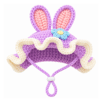 6und. x $10.440 ($1.740 c/u) - Sombrero de Conejo Tejido para Mascotas