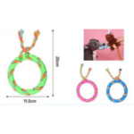 6und. x $6.960 ($1.160 c/u) - Juguete Mordedor de Aro con Cuerda para Mascotas