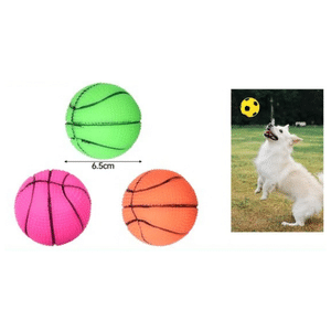 VICTORIA 6und. x $3.900 ($650 c/u) - Pelota de Básquet Mordedora para Mascotas - Imagen 1