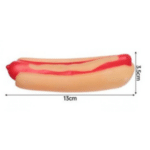 6und. x $3.600 ($600 c/u) - Juguete Hot Dog para Mascotas